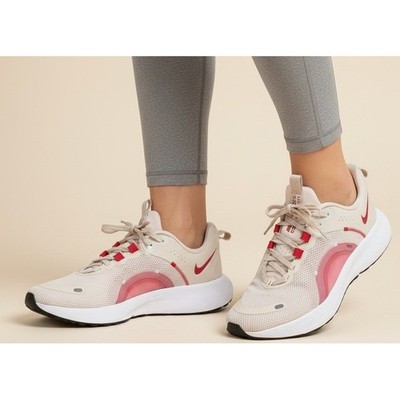 Nike React Escape RN 2 Wmns Running Shoes US 11 Sneakers Beige Red DJ9976 102