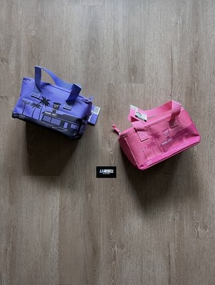 Trader Joe's Mini Insulated Bag Bundle (Pink & Lavender Set Of 2) BRAND NEW  