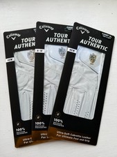 3 NEW CALLAWAY TOUR AUTHENTIC GOLF GLOVES - MEN'S X-LARGE CADET WORN ON YOUR LH