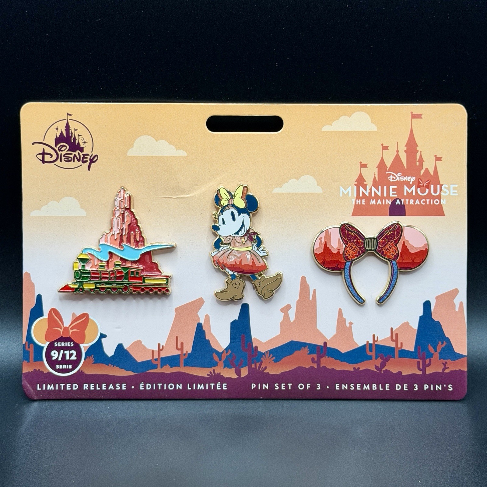 Disney Minnie Mouse The Main Attraction Pin Set - Big Thunder Mountain 9/12