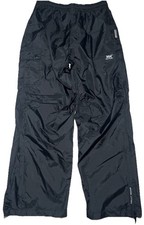 Helly Hansen Packable Black Rain Pants M HellyTech Waterproof Hiking Outdoor