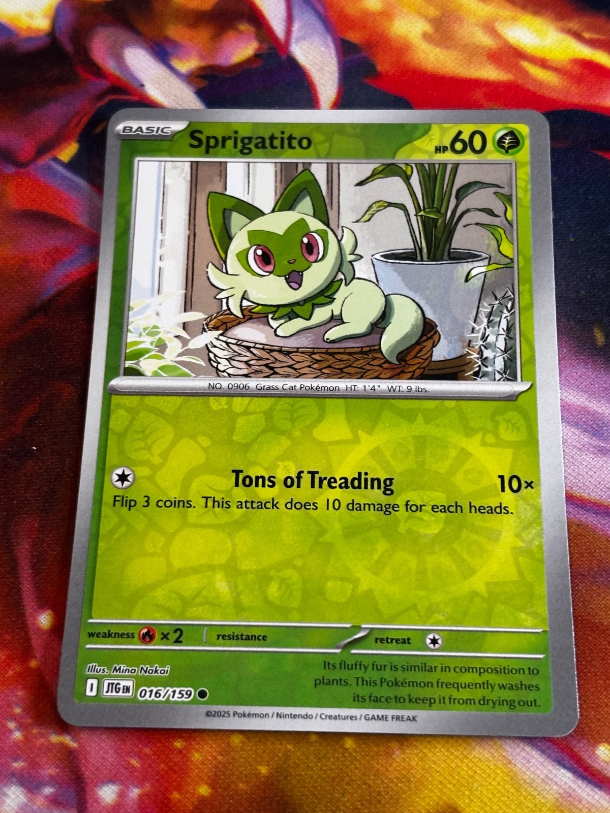 Sprigatito Reverse Holo Common SV09: Journey Together 016/159 NM