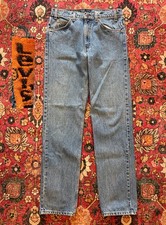 VTG 80s 90s Levi s 505 Orange Tab Mens Jeans 32x34 Stonewash Fade Denim NOS