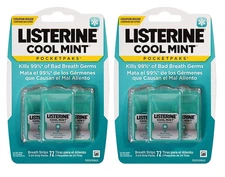 Listerine Cool Mint PocketPaks On-the Go Freshness, 144 Breath Strips  DEAL!!!!