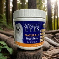ANGELS' EYES Natural Tear Stain Prevention 90 Soft Chews for Dogs Chicken Flavor
