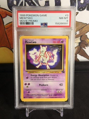 Mewtwo graded PSA 8 for sale on eBay