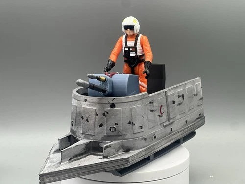 Vintage Custom Star Wars Mini Rig Hoth Laser Sled Kenner 3.75” Hoth Vehicle