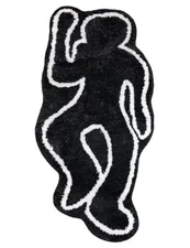  Dead Body Retro Funny Ultra Soft Anti-Slip Floor Door 10" x 10" (Irregular)