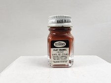 Testors Enamel Flat Model Paint Rust 1185 Glass Bottle 1/4 Fl Oz. .25 Oz