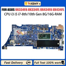 For ASUS Laptop Motherboard UX334FL UX334FLC ZenBook U4600F U3600F UX334FA  
