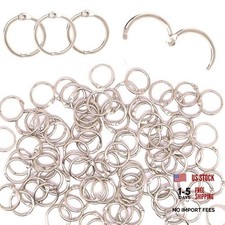 Binder Rings 1/2 inch, 100 Pack Loose Leaf Binder Ring, 1/2in 100PC Silver
