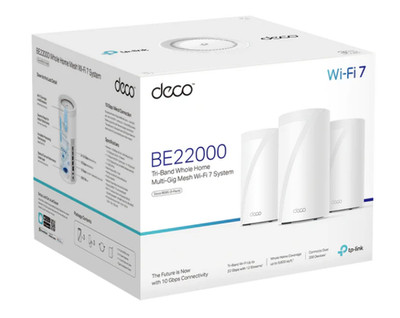 TP-Link Deco 7 Elite BE85 Tri-Band WiFi 7 BE22000 3 Pack Mesh System - Brand New