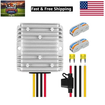 24V 145W DC-DC Converter Voltage Regulator, Step Down/Up 9V-40V to 24V 6A, Wa...