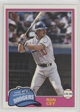 1981 O-Pee-Chee Gray Back Ron Cey #260 04ys