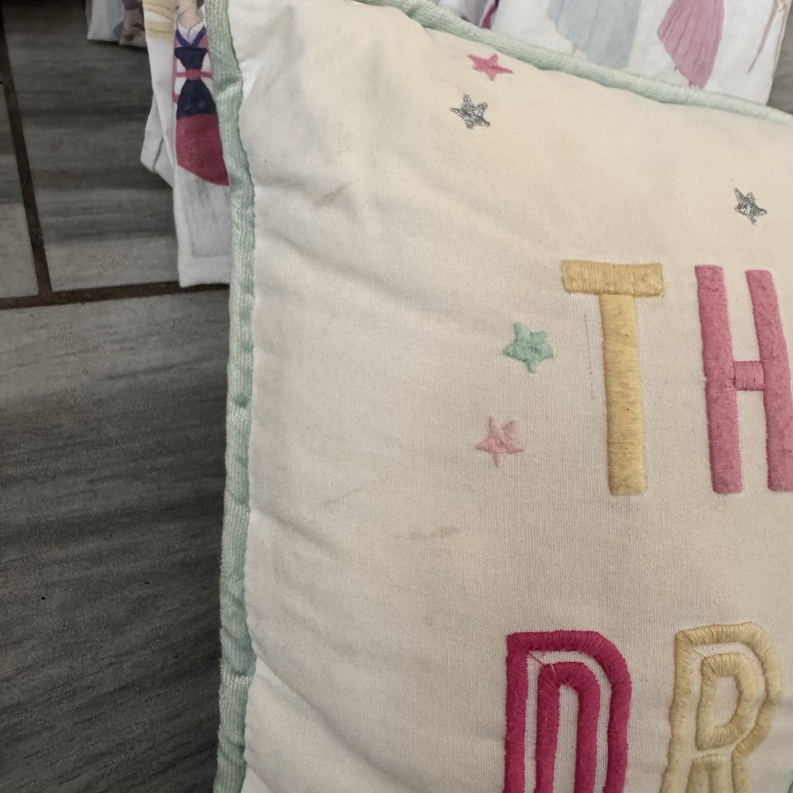 Pottery Barn Kids Princess Bed Set Quilt Sheets Decorative Pillows Shams Queen