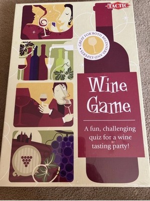 Weinspiel von Tactic Ein lustiges herausforderndes Quiz für eine Weinprobe! Neu Versiegelt-