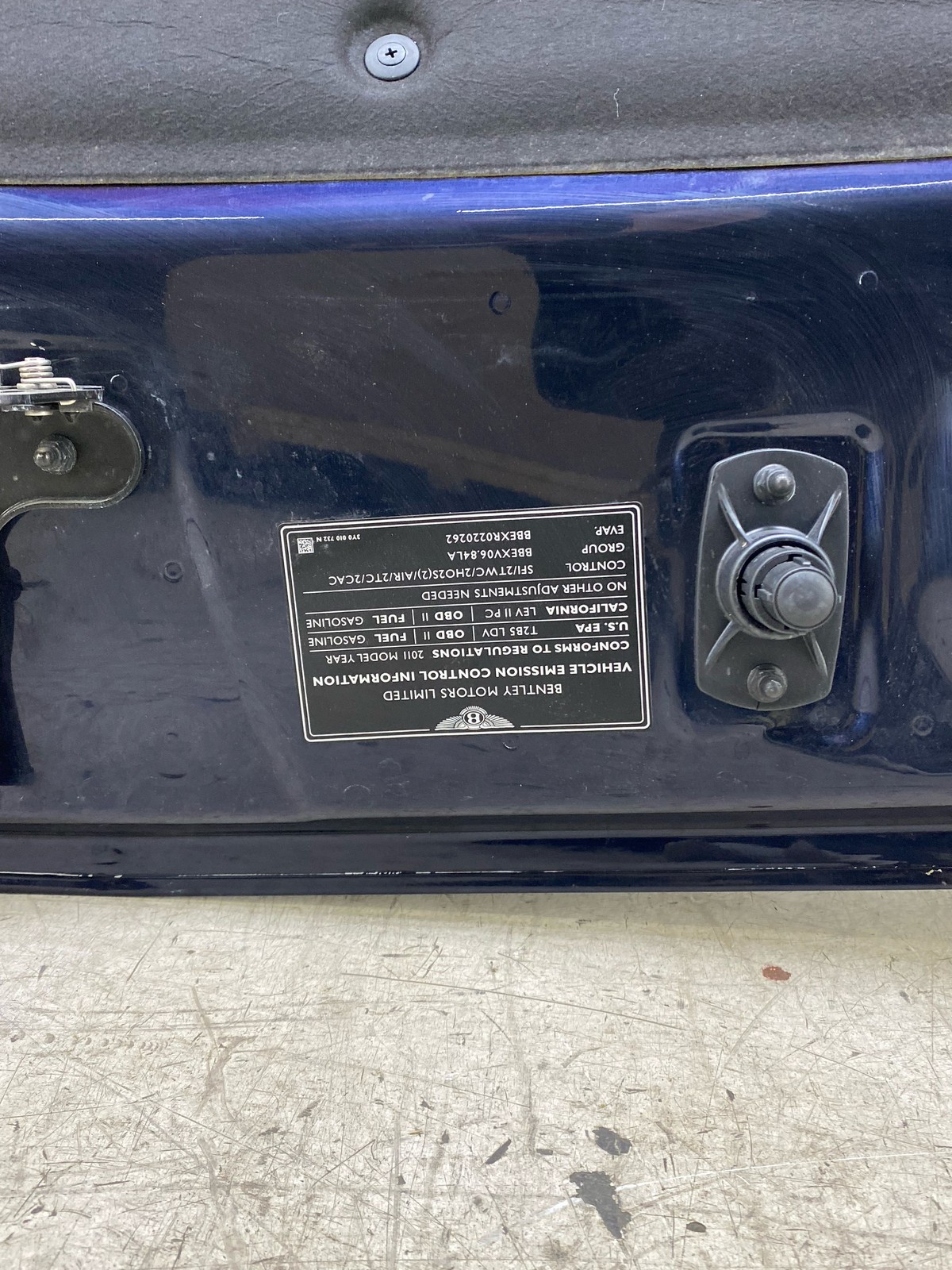 2010-2020 BENTLEY MULSANNE FRONT HOOD BONNET PANEL DARK SAPPHIRE METALLIC (6508)
