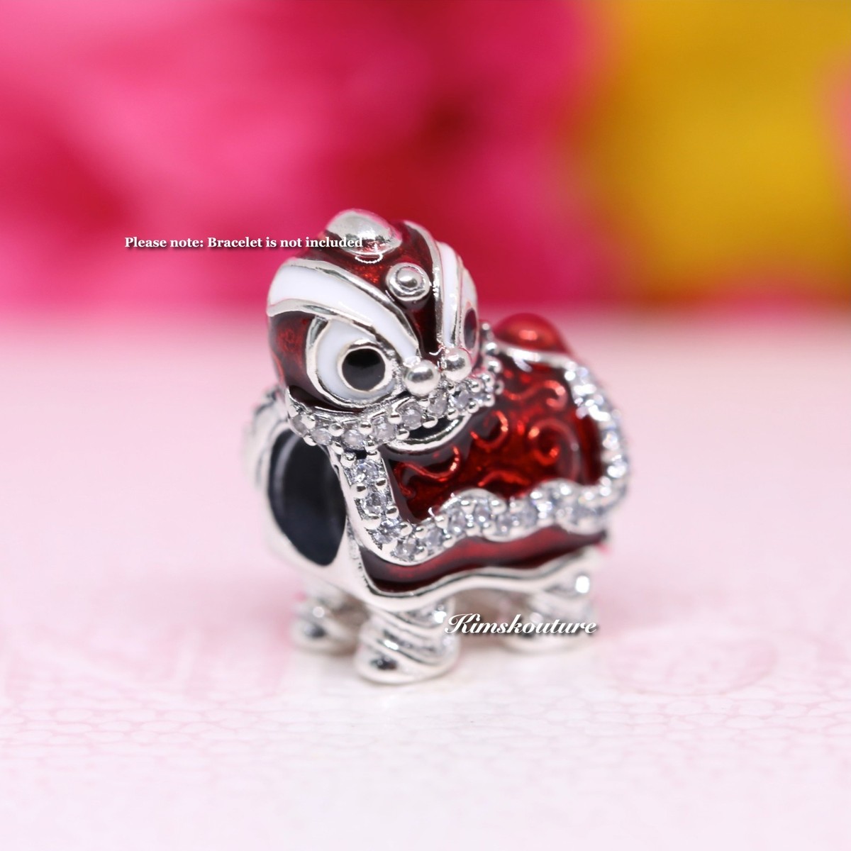 Authentic Pandora Chinese Lion Dance Silver Charm 792043CZ Chinese