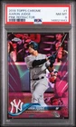 2018 TOPPS CHROME PINK REFRACTOR #1 AARON JUDGE PSA 8