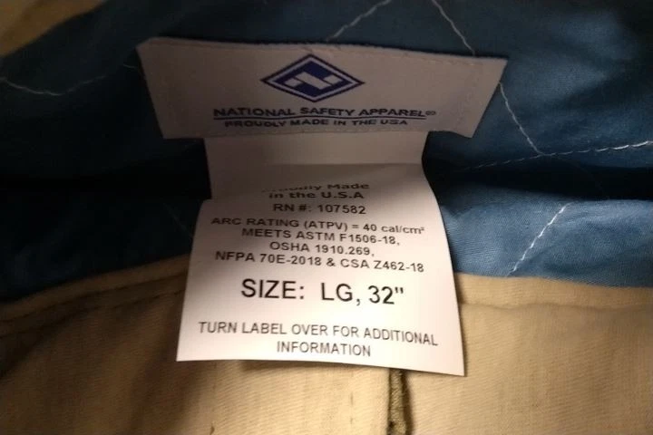 National Safety Apparel KIT4SCLT40NGLG Size L Arc Flash Protection Clothing Kit image 6