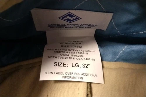 National Safety Apparel KIT4SCLT40NGLG Size L Arc Flash Protection Clothing Kit image 6