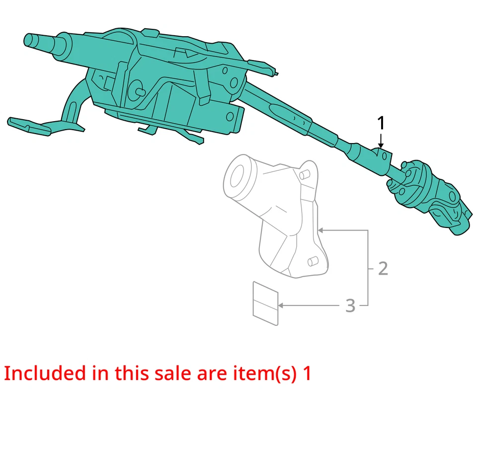 Подходит для 08 - 12 Honda Accord EX-L седан 3,5 л рулевая колонка напольное переключение с ключом OEM - Изображение 4 из 4