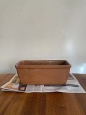 Vintage Terracotta Window Box Planter Made In Italy