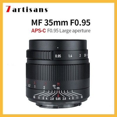 7Artisans 35mm F0.9 APS-C Lens Lens For Sony E Fujifilm X Nikon Z Canon RF Mount