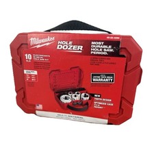 Image of Milwaukee 10 Piece Bi Metal Multi Material Hole Saw Set (19mm-64mm) Inc Vat