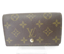 Autentico portafoglio LOUIS VUITTON Monogram Porte Monnaie Billets Tresor S#5...