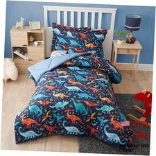 Kids Bedding Set for Boys, 2 Pieces Kids Comforter Sets for Twin Dinosaur