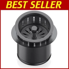 Stainless Steel Extended Garbage Disposal Flange Kit with Deep Basket Strainer