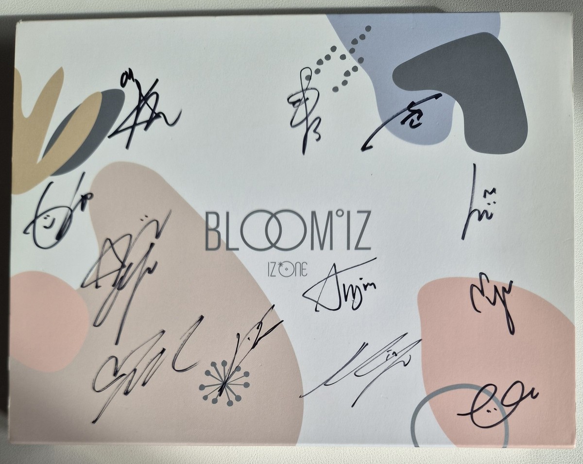 IZ*ONE [BLOOM*IZ] Autographed Signed Album IZONE I*WAS VER. | eBay