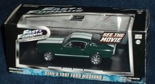 GREENLIGHT "FAST & FURIOUS" SEAN'S 1967 FORD MUSTANG FASTBACK 1/43 DIECAST METAL