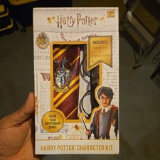 Harry Potter Gryffindor Costume Accessories Kit with Necktie  Eyeglasses New