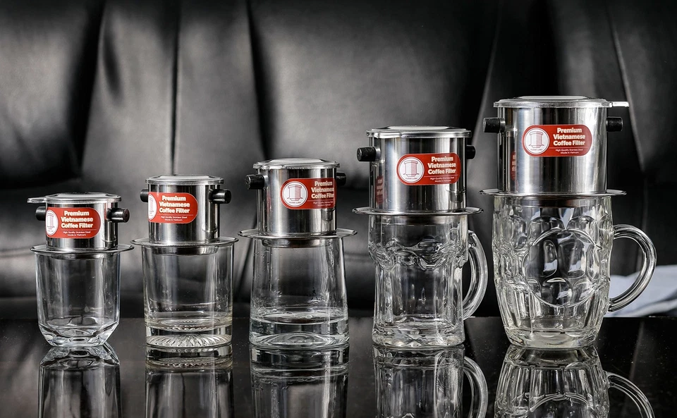 Pack de 2 filtros de café vietnamita. Ideal para viajes y camping, 11 oz Foto 4 de 4