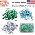100pc Dental Prophy Polishing Cup Cups For Contra Angle Handpiece Latch 3 Colors