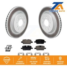 Rear Coated Disc Brake Rotors And Ceramic Pads Kit For Cadillac CT4 KGA-107518