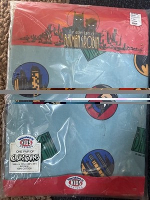 Vintage Batman Vorhang The Adventures Of Batman And Robin 90er New Old Stock