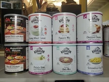 8  Mountain House Augason Farms Freeze Dried Food #10 Emergency Camping  Lot #72