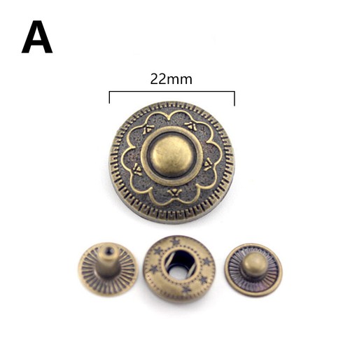 10Sets Metal Press Stud Button Snap Fastener Sewing Craft Accessories DIY Buckle - Picture 25 of 37