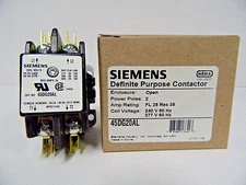 NEW 45DG20AL Genuine SIEMENS 240 277 volt 2 Pole Contactor Relay 