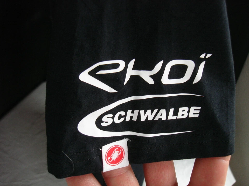 Camisa Polo Castelli Race Day Negra Sólida Algodón/Spandex S/S Talla M "PEWAG" Foto 4 de 4