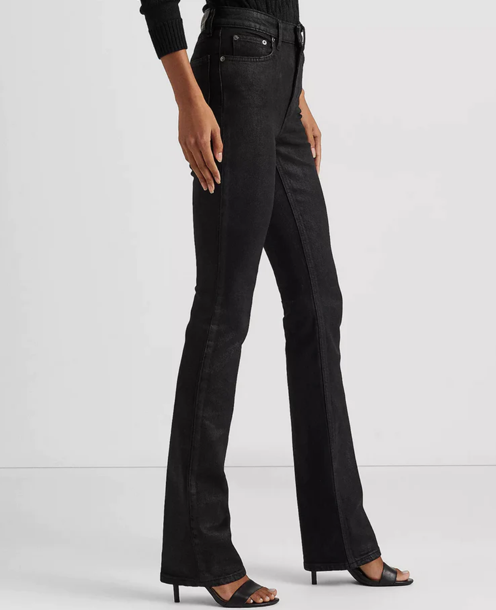 Lauren Ralph Lauren CoatedDenim Boot Jeans MSRP 145 Size 18, TR 1582