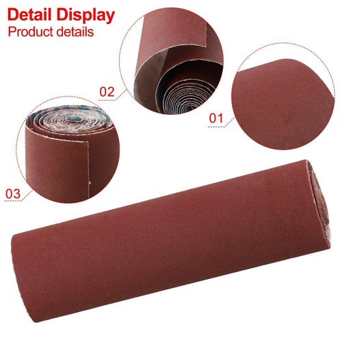 Sandpaper Roll Emery Cloth Sanding Abrasive Sheets 80 120 180 240 600 800Grit - Picture 21 of 117