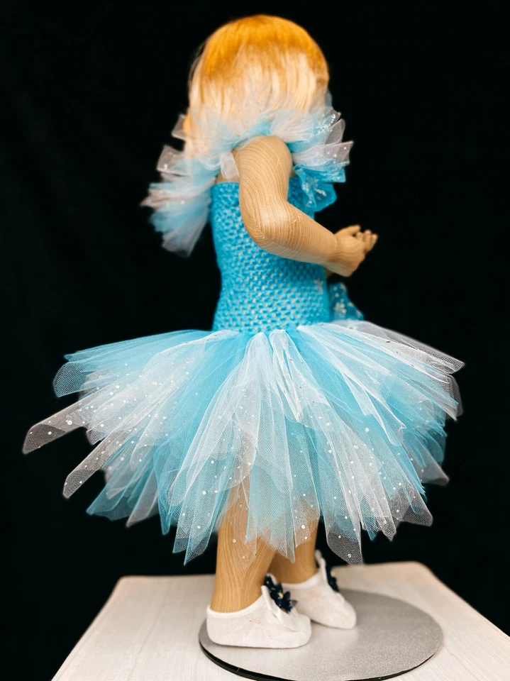 Handmade Disney Frozen Elsa Tutu Dress and Headband Set for Girls 2 3 4 year old - Image 2 of 4