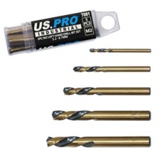 5p HSS Left Hand Drill Bit Set 3.2mm/7.8mm US PRO INDUSTRIAL M2 High Speed Steel