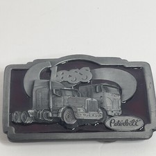 Vintage Class Peterbilt Red Enamled 1987 Tonkin Belt Buckle