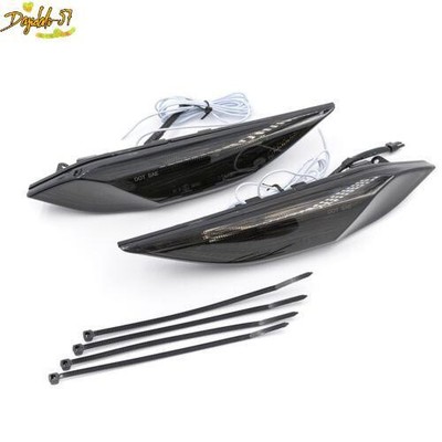For 11-14 Porsche Cayenne 958 Smoked Switchback DRL LED Front Side