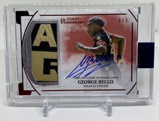 George Bello 2022 MLS Renaissance Patch Auto /5 Logo Atlanta USMNT On Card